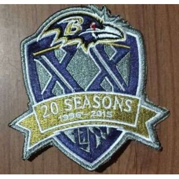 2015 Baltimore Ravens 20th Anniversary Patch