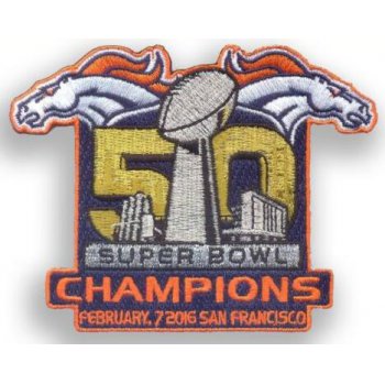 2016 Super Bowl 50th Champions Denver Broncos Championship Patch