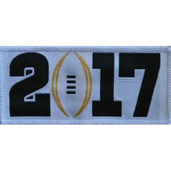 2017 College National Championship Playoff Game Jersey Patch White