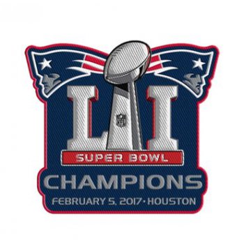 2017 NFL Super Bowl LI 51 Champions New England Patriots Jersey Patch