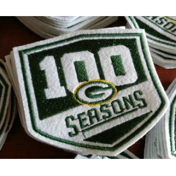 2018 PACKERS 100 Seasons Commemorative Iron-on Football Jersey PATCH