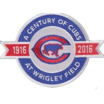 Chicago Cubs 100 Years Anniversary and Commemorative Patch