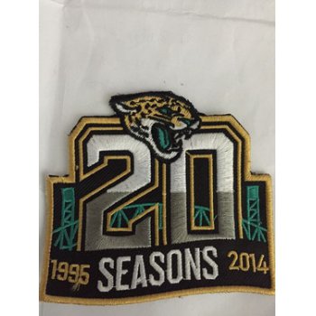 Jacksonville Jaguars 20th Anniversary Patch