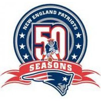 New England Patriots 50th Anniversary Patch