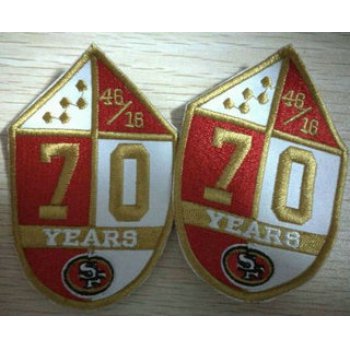 San Francisco 49ers 70th Anniversary Patch