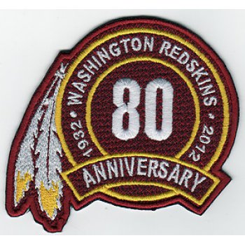 Washington Redskins 80th Anniversary Patch