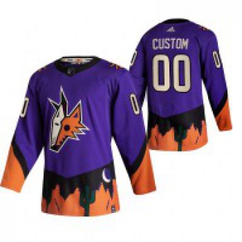 Arizona Coyotes Custom Purple Men's Adidas 2020-21 Alternate Authentic Player NHL Jersey