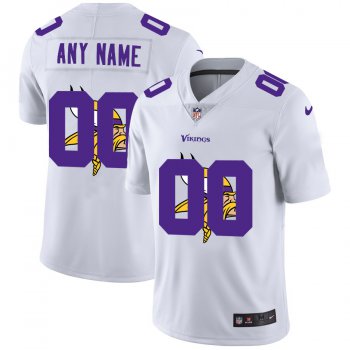 Nike Minnesota Vikings Customized White Team Big Logo Vapor Untouchable Limited Jersey