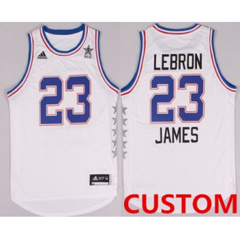 Custom 2015 NBA Eastern All-Stars Revolution 30 Swingman White Jersey