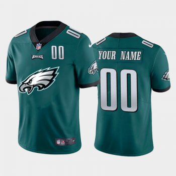 Nike Philadelphia Eagles Customized Green Team Big Logo Number Vapor Untouchable Limited Jersey