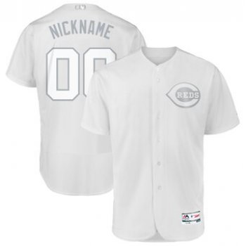 Cincinnati Reds Majestic 2019 Players' Weekend Flex Base Authentic Roster Custom White Jersey