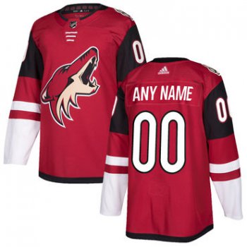 Custom Men's Phoenix Coyotes Red Adidas NHL Jersey