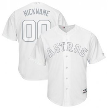 Houston Astros Majestic 2019 Players' Weekend Cool Base Roster Custom White Jersey