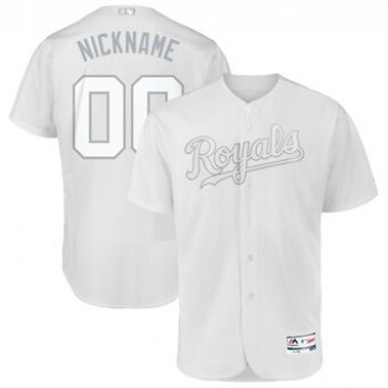 Kansas City Royals Majestic 2019 Players' Weekend Flex Base Authentic Roster Custom White Jersey