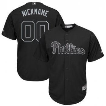 Philadelphia Phillies Majestic 2019 Players' Weekend Cool Base Roster Custom Black Jersey