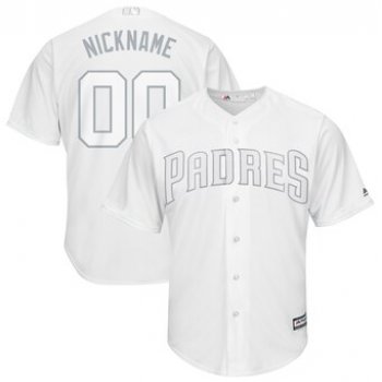 San Diego Padres Majestic 2019 Players Weekend Cool Base Roster Custom White Jersey