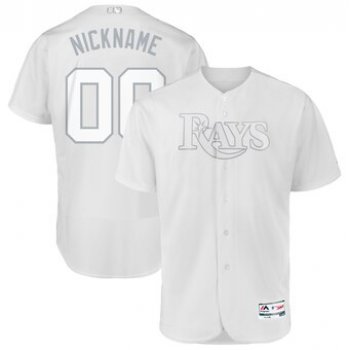 Tampa Bay Rays Majestic 2019 Players' Weekend Flex Base Authentic Roster Custom White Jersey