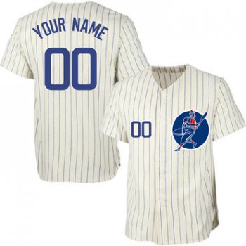 Cubs Cream Men's Customized New Design Jersey