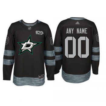 Adidas Dallas Stars Black 1917-2017 100th Anniversary Stitched NHL Custom Jersey