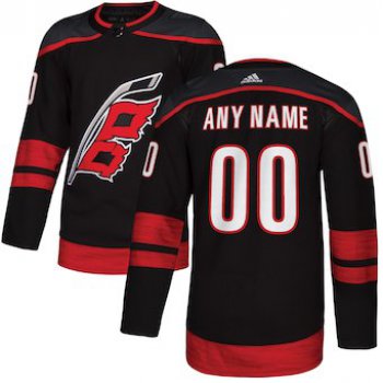 Kids Carolina Hurricanes adidas Black Alternate Authentic Custom Jersey