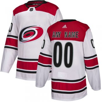 Men's Adidas Carolina Hurricanes NHL Authentic White Customized Jersey