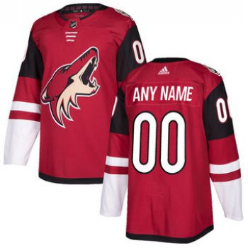 Men's Arizona Coyotes adidas Maroon Authentic Custom Jersey