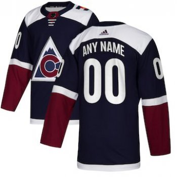 Men's Colorado Avalanche adidas Navy Alternate Authentic Custom Jersey