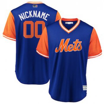 Men's New York Mets Majestic Royal 2018 Players' Weekend Cool Base Custom Jersey