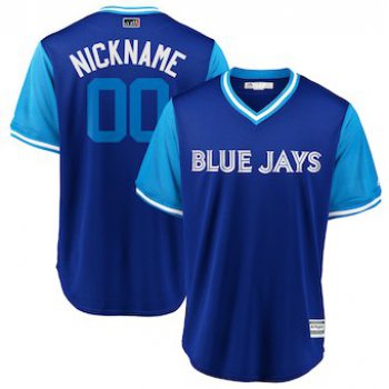 Men's Toronto Blue Jays Majestic Royal 2018 Players' Weekend Cool Base Custom Jersey