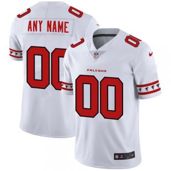 Men's Atlanta Falcons Custom Nike White Team Logo Vapor Limited NFL Jersey