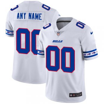 Men's Buffalo Bills Custom Nike White Team Logo Vapor Limited NFL Jersey