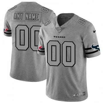 Nike Texans Customized 2019 Gray Gridiron Gray Vapor Untouchable Limited Jersey