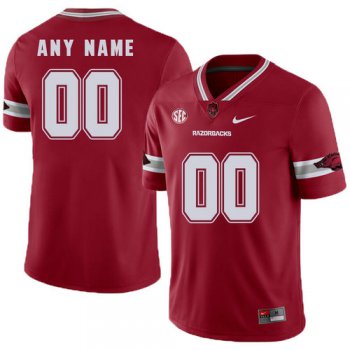 Arkansas Razorbacks Red Men's College Football Customized Jersey