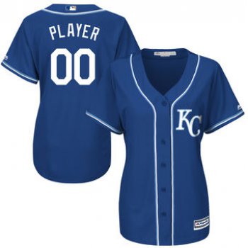 Women's Kansas City Royals Majestic Royal Cool Base Alternate Jersey