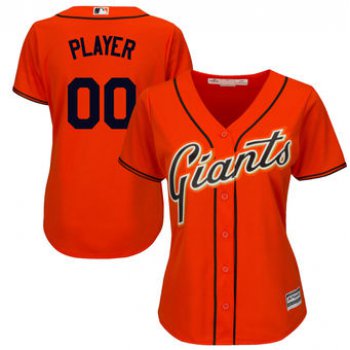 Women's San Francisco Giants Majestic Orange Cool Base Alternate Jersey