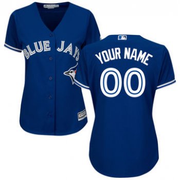 Women's Toronto Blue Jays Majestic Royal Alternate Cool Base Custom Jersey