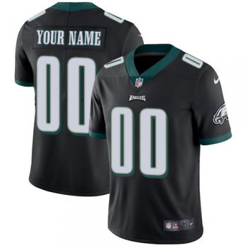 Custom Nike Philadelphia Eagles Black Alternate Men's Stitched NFL Vapor Untouchable Limited Jersey