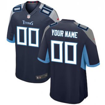 Men's Tennessee Titans Nike Navy 2018 Custom Game Jersey