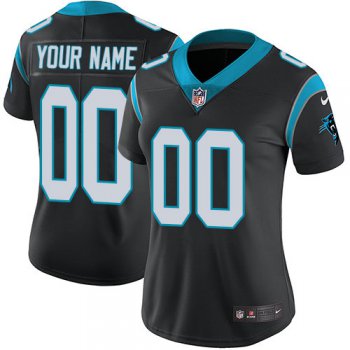 Women's Nike Carolina Panthers Black Customized Vapor Untouchable Player Limited Jersey