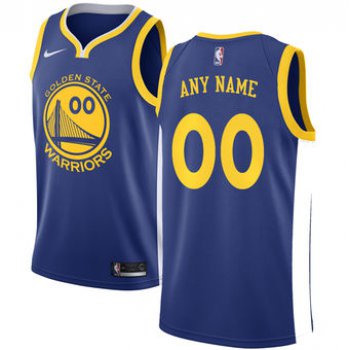 Men's Golden State Warriors Nike Blue Swingman Custom Icon Edition Jersey