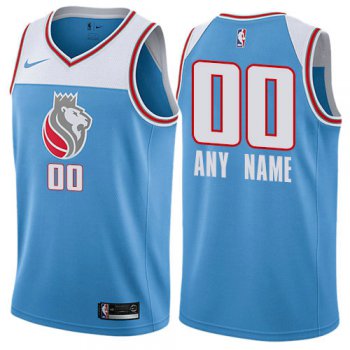 Men's Nike Sacramento Kings Customized Authentic Blue NBA City Edition Jersey