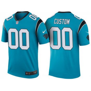 Men's Carolina Panthers Blue Custom Color Rush Legend NFL Nike Limited Jersey