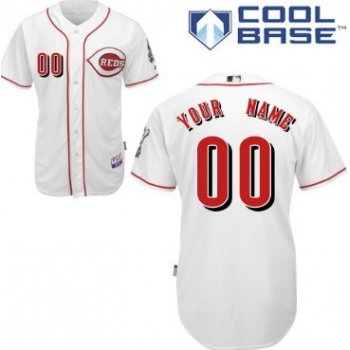 Men's Cincinnati Reds Customized White Jersey