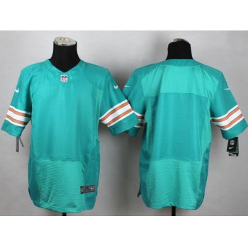 Men's Miami Dolphins Customized Aqua Green Alternate 2015 NFL Nike Elite Jersey