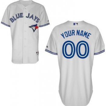 Men's Toronto Blue Jays Customized White Jersey