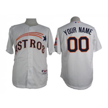 Men's Houston Astros Customized 1972 Turn Back The Clock White Jersey