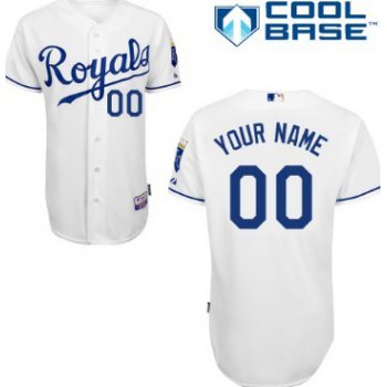 Men's Kansas City Royals Customized White Jersey