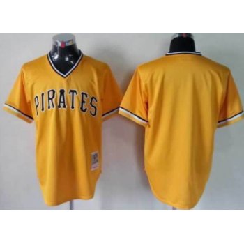 Men's Pittsburgh Pirates Customized Black Throwback Jersey