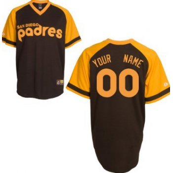 Men's San Diego Padres Customized Coffee Jersey