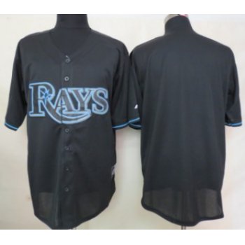 Men's Tampa Bay Rays Customized 2012 Black Fashion Jersey